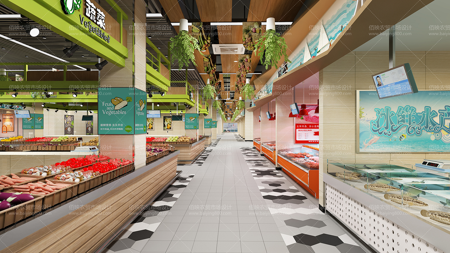 昆明生鲜超市设计/农贸市场整体规划/菜市场设计公司|空间|建筑设计|景观设计与规划 - 原创作品 - 站酷 (ZCOOL)