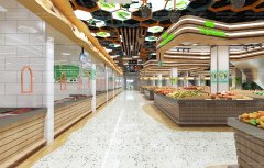 杭州农贸市场设计-翠苑农贸市场设计效果图