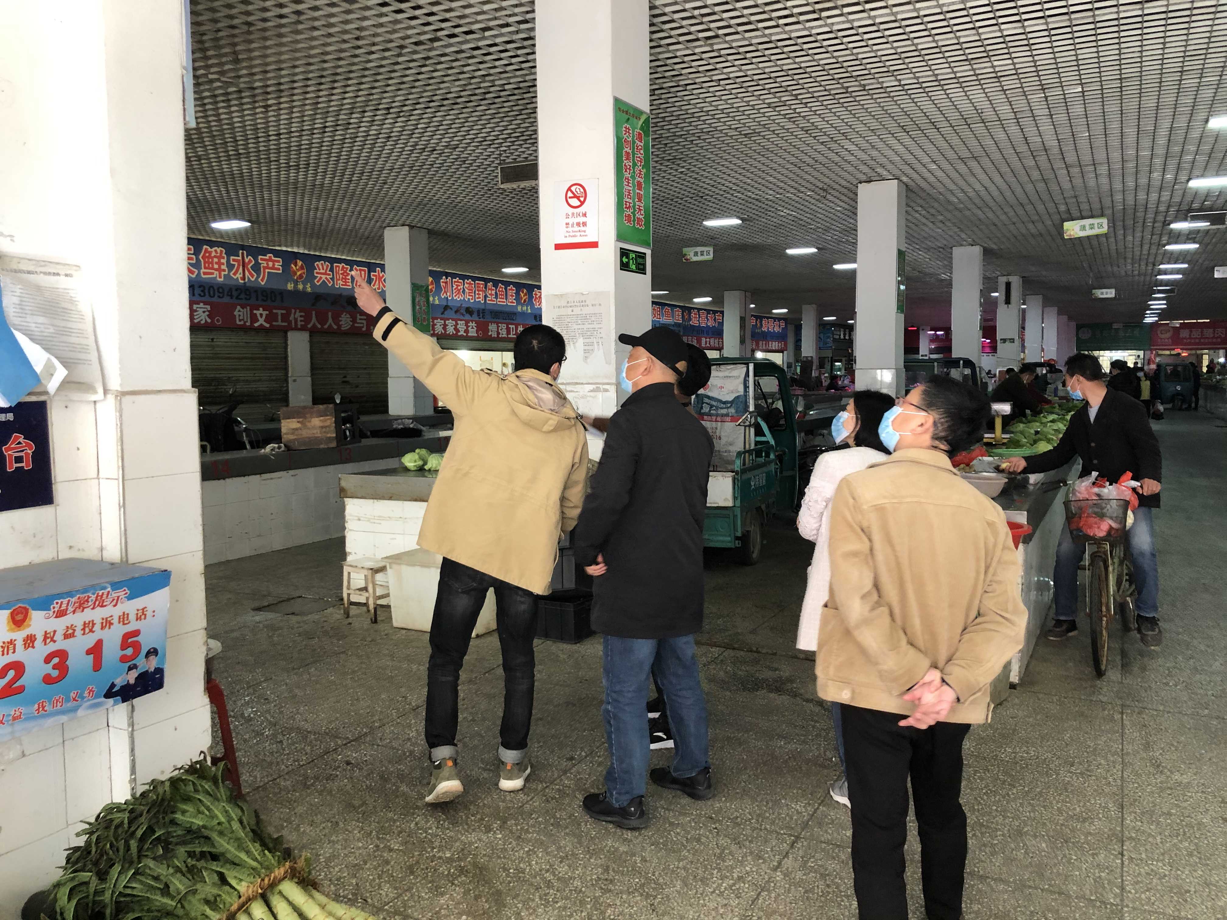 杭州佰映受邀考察湖北省潜江市的城区农贸市场