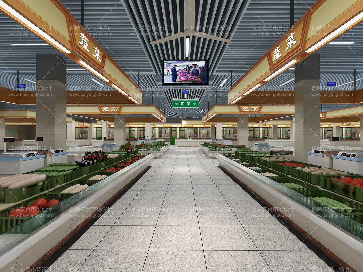 菜市场设计改造要与建筑物结构相互融合