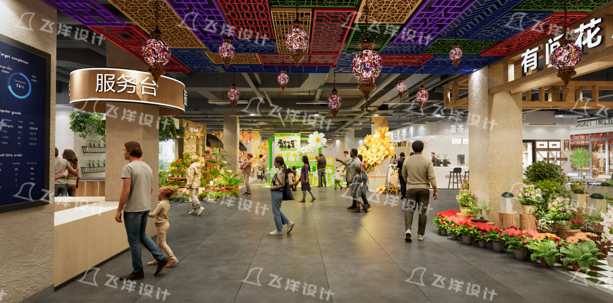菜市场设计案例_邻里中心菜市场