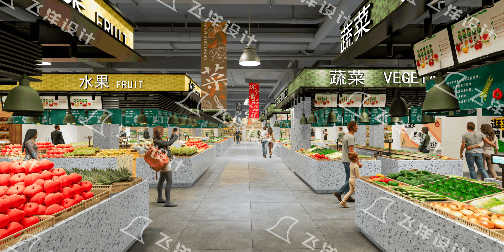 社区农贸市场设计_邻里中心设计