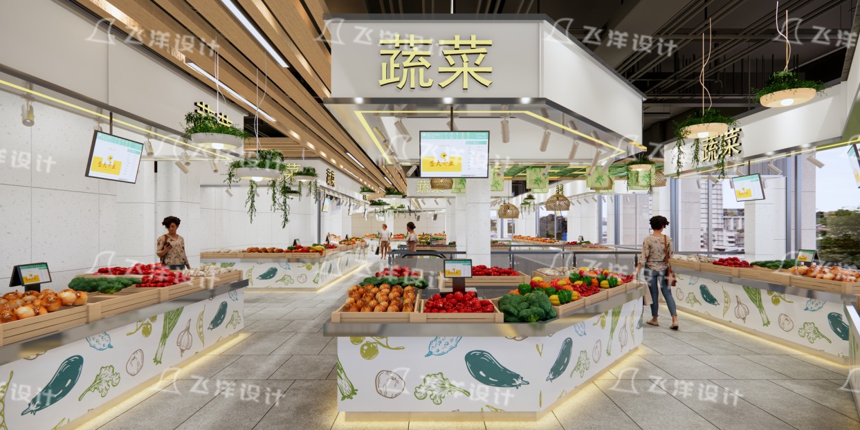 菜市场改造设计_社区便民菜场
