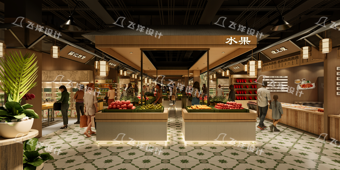 农贸市场设计_摊位动线优化改造_01